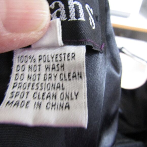 VTG Hannah S Y2K 4 Whimsigoth Fairy Goth Black Prom Witchy  BOW Mini Tutu Dress - Picture 11 of 13